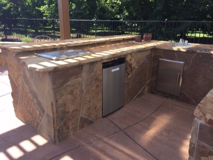 stone countertop masonry done in Roseville, CA